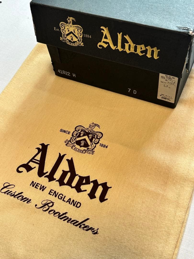 【美品良靴】ALDEN SUEDE MODIFIED BOOTS7D 41822