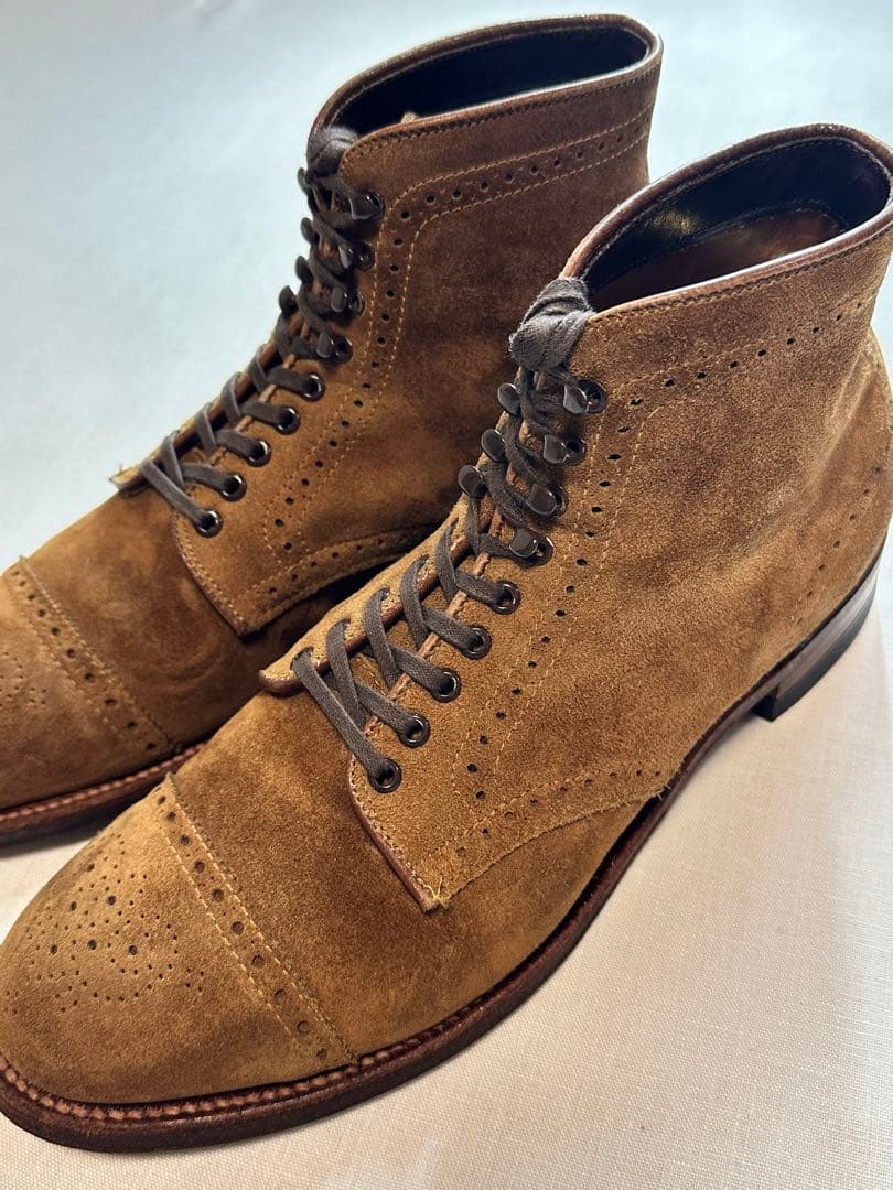 【美品良靴】ALDEN SUEDE MODIFIED BOOTS7D 41822