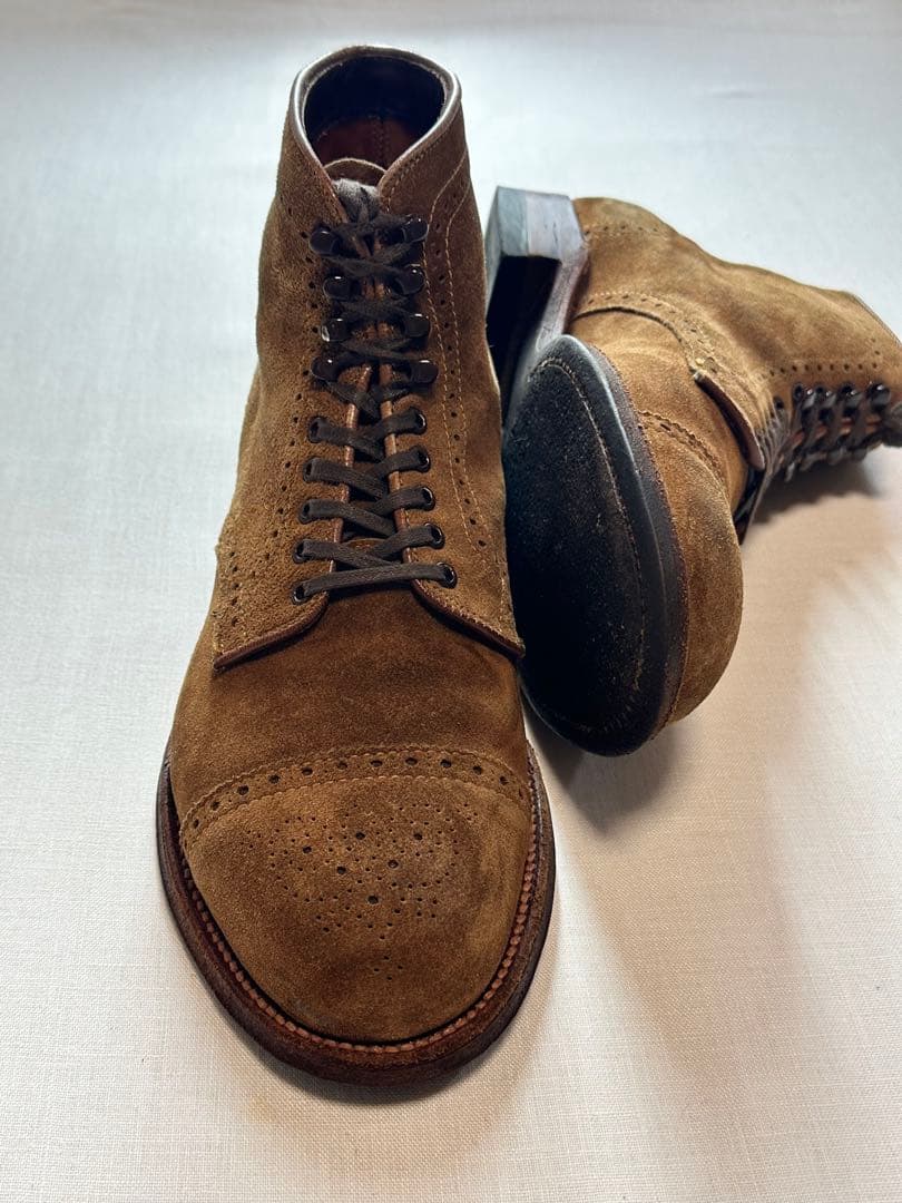 【美品良靴】ALDEN SUEDE MODIFIED BOOTS7D 41822