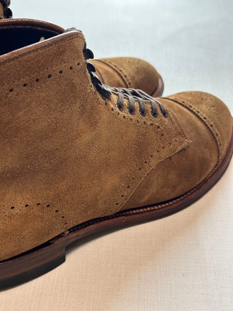 【美品良靴】ALDEN SUEDE MODIFIED BOOTS7D 41822