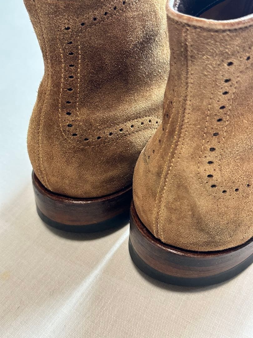 【美品良靴】ALDEN SUEDE MODIFIED BOOTS7D 41822