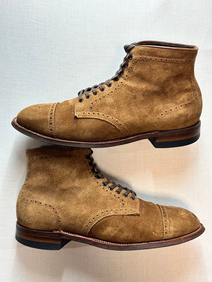 【美品良靴】ALDEN SUEDE MODIFIED BOOTS7D 41822