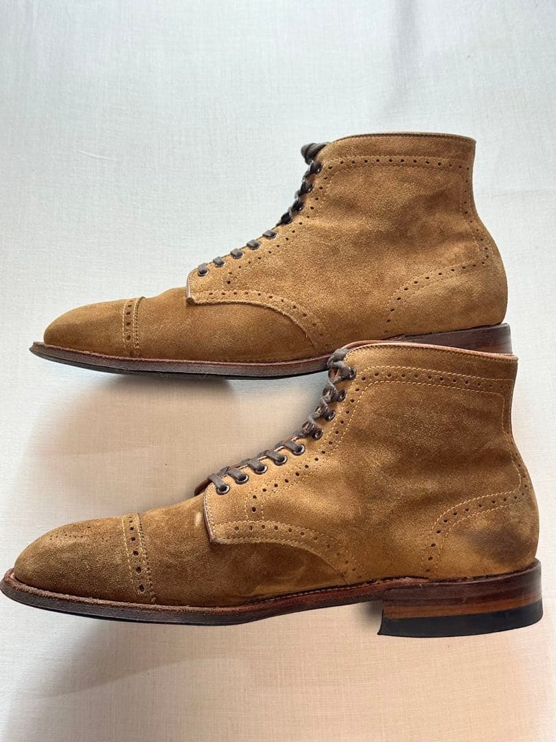 【美品良靴】ALDEN SUEDE MODIFIED BOOTS7D 41822