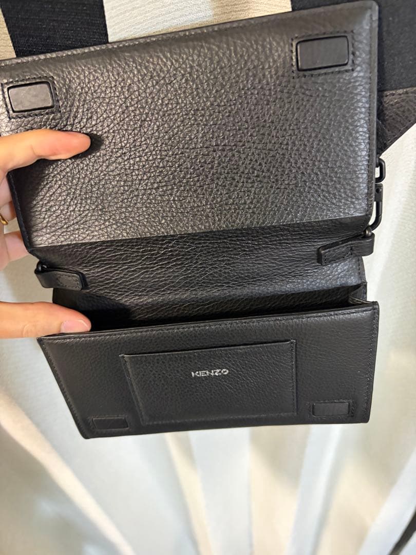 【最終値下】　美品 KENZO ショルダーバッグ　ブラック