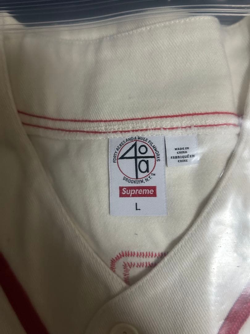 トップス Supreme 40 Acres Twill Baseball Jersey