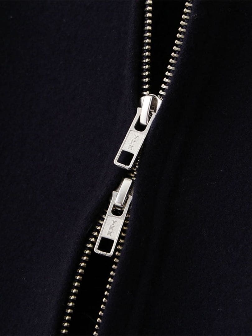 ETRE TOKYO メルトンスタンドネックリバーブルゾン Navy Sサイズ