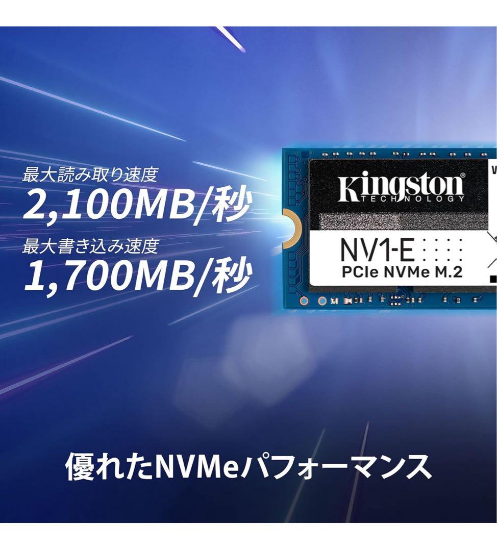 内蔵型SSD Kingston SSD NV1-E 1000GB 1TB