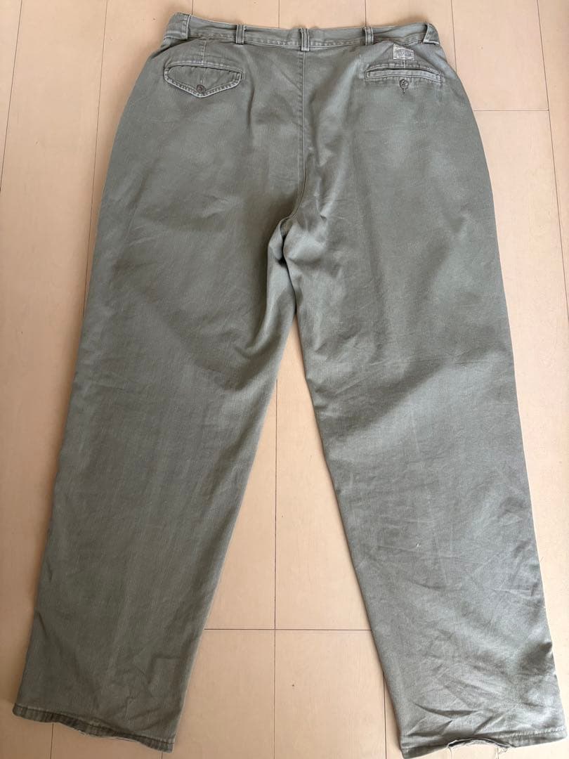 80s~90s USA製 ラルフローレンポロチノ カーキ オリーブ