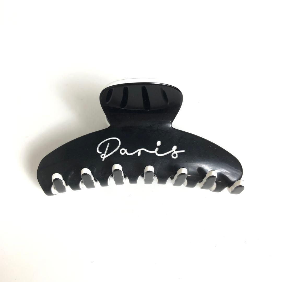 ★1E431 アレクサンドル ドゥ パリ ヘアアクセ クリップ ブラック 黒