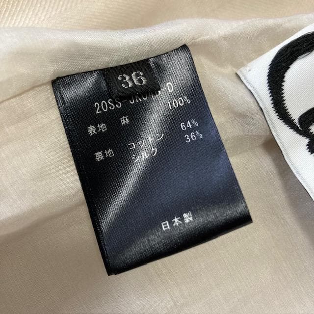 Cabana カバナ リネンジャケット テーラードジャケット シルク混 36