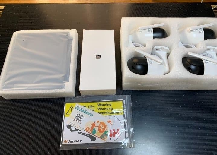 ★最安値、新品未使用 監視カメラ　防犯カメラ４台セット