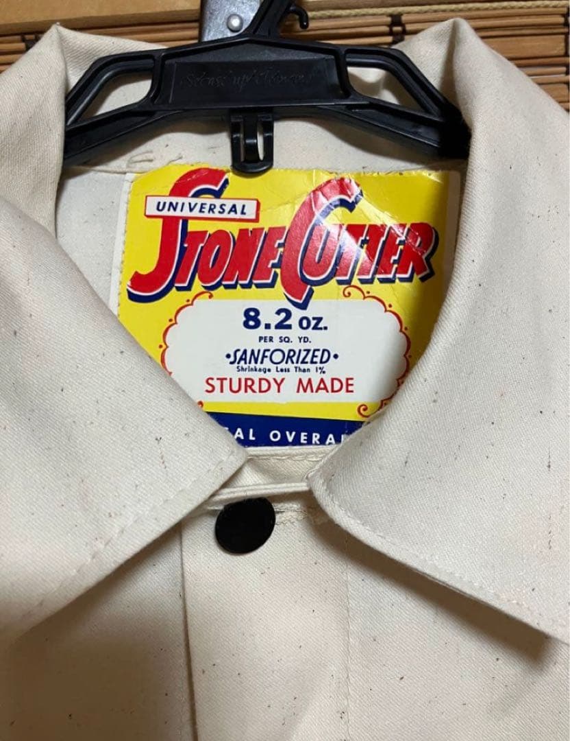 50s〜60s デッドストック！　カバーオール オフホワイト　アイボリー　生成り