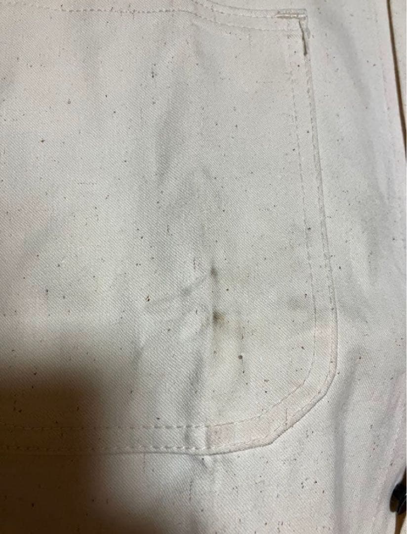 50s〜60s デッドストック！　カバーオール オフホワイト　アイボリー　生成り