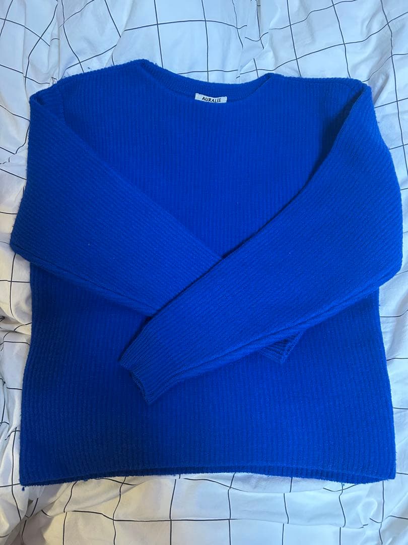トップス AURALEE Milled French Merino Rib Knit