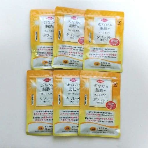 6ヵ月分】大正製薬 おなかの脂肪が気になる方のタブレット 90粒 30日分　6袋