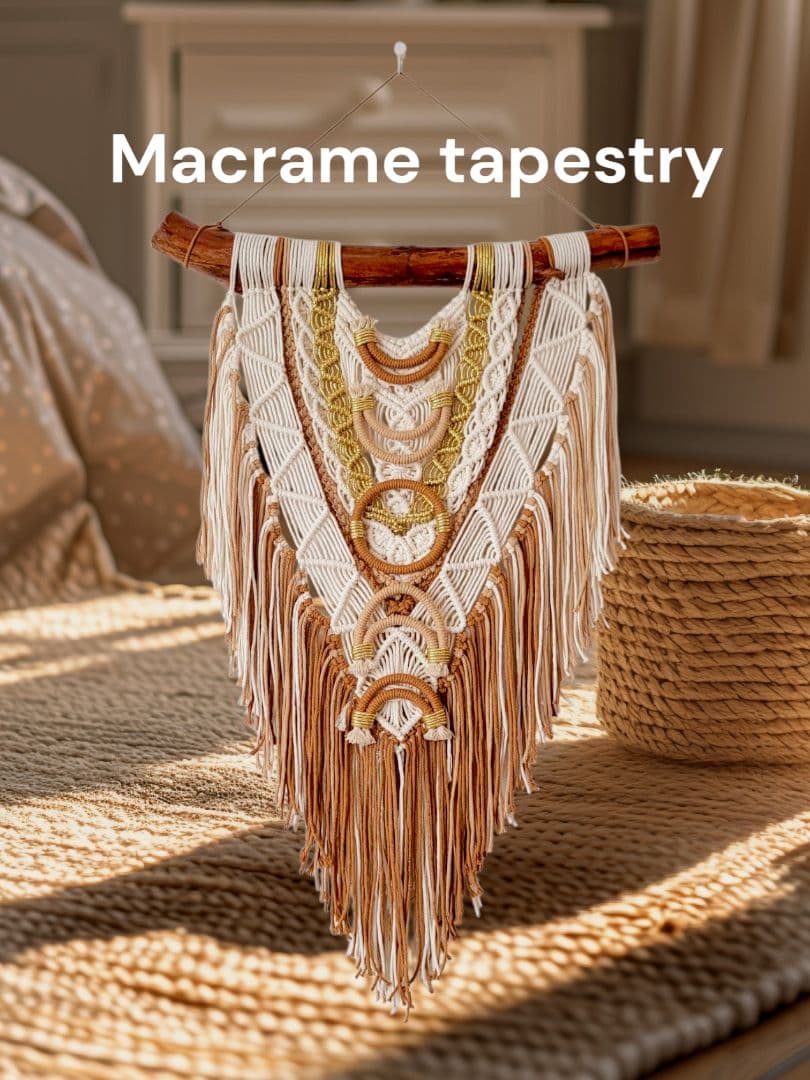 オーダー注文にて☆マクラメタペストリー☆サンセットムーン