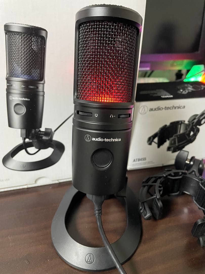 【美品】audio-technica AT2020USB-X（+AT8455）