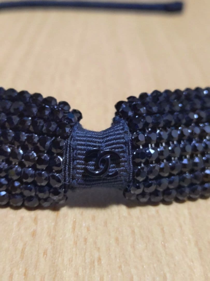 CHANEL シャネル ブラックリボン ヘアバンド カチューシャ