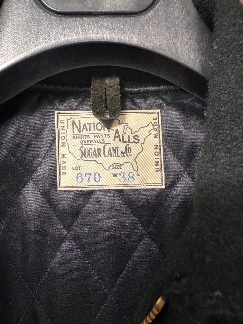 SUGAR CANE 30オンス ウールメルトン スポーツジャケット