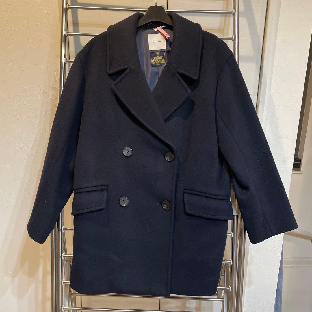 スピックアンドスパン レディース コート ネイビー