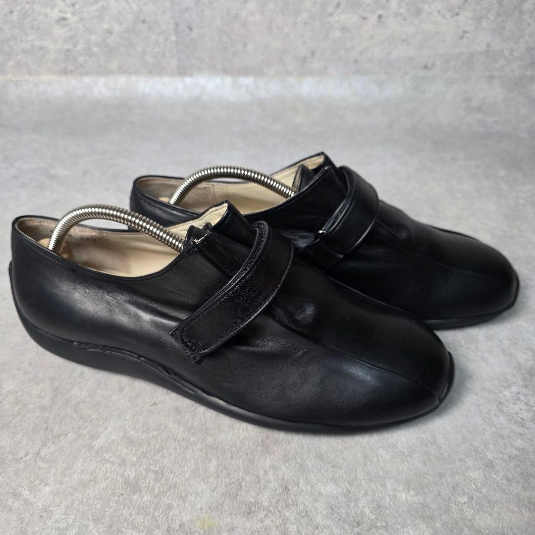 マーガレットハウエル レザー ローファー ベルト ブラック 24.5cm