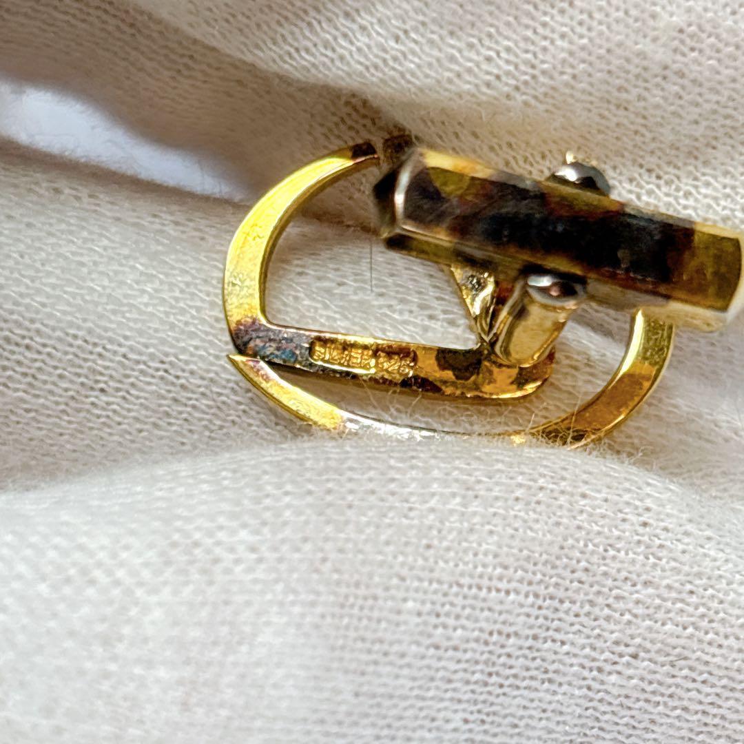 LEXUS レクサス ロゴ シルバー 925 ゴールド メッキ カフス ボタン