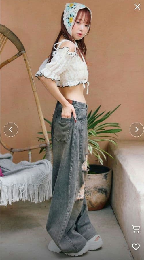 オリーブ・デ・オリーブ レースシャーリングスイムウェア　水着 （タグ無し新品）