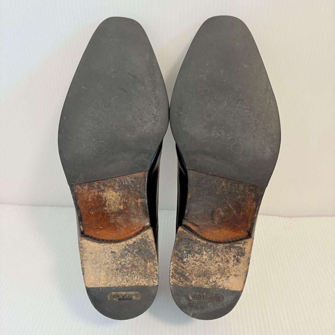 【最高級】ア・テストーニ ウイングチップ ビジネスシューズ スエード 26.5