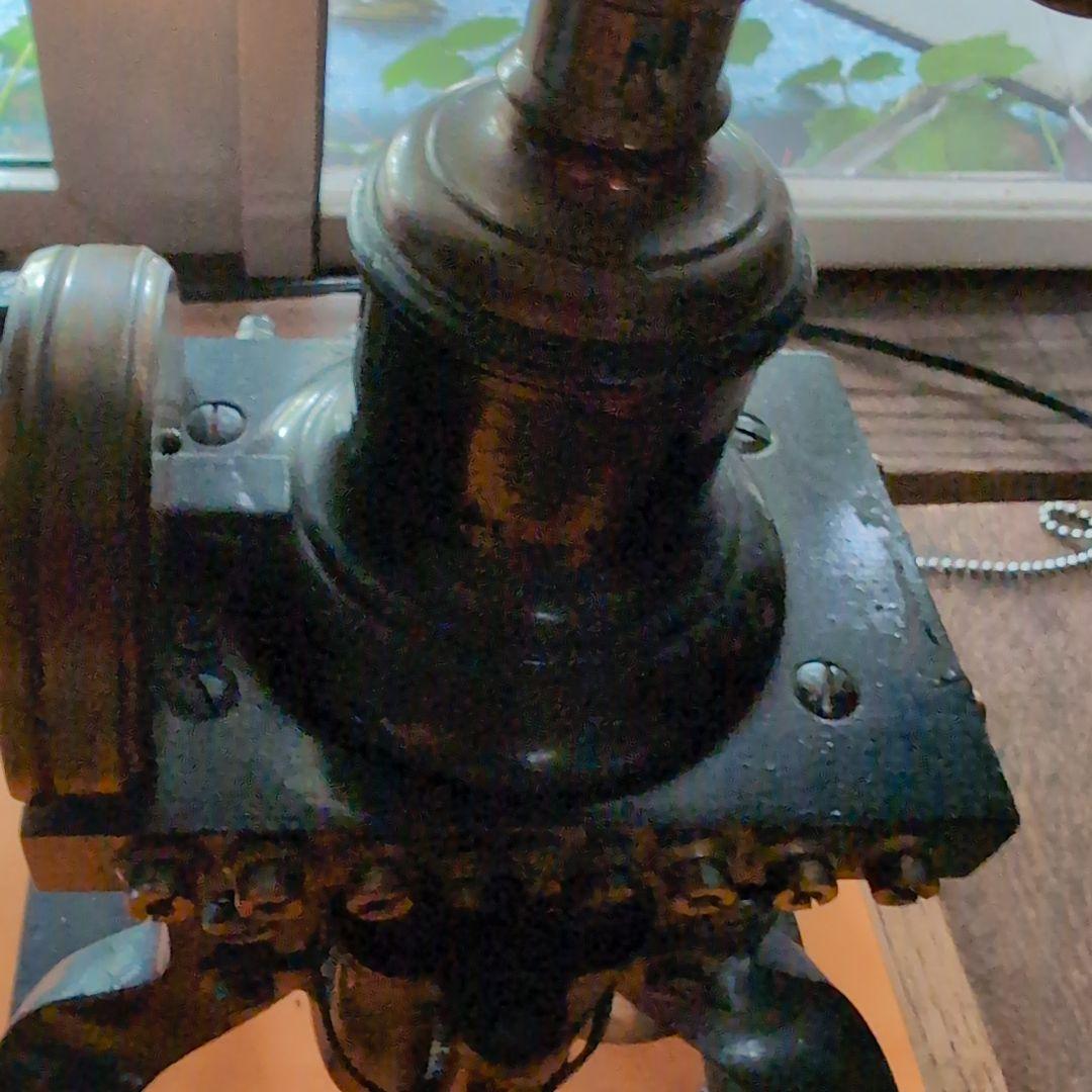 希少品 アンティーク電話 金属製 ハンドセット付き