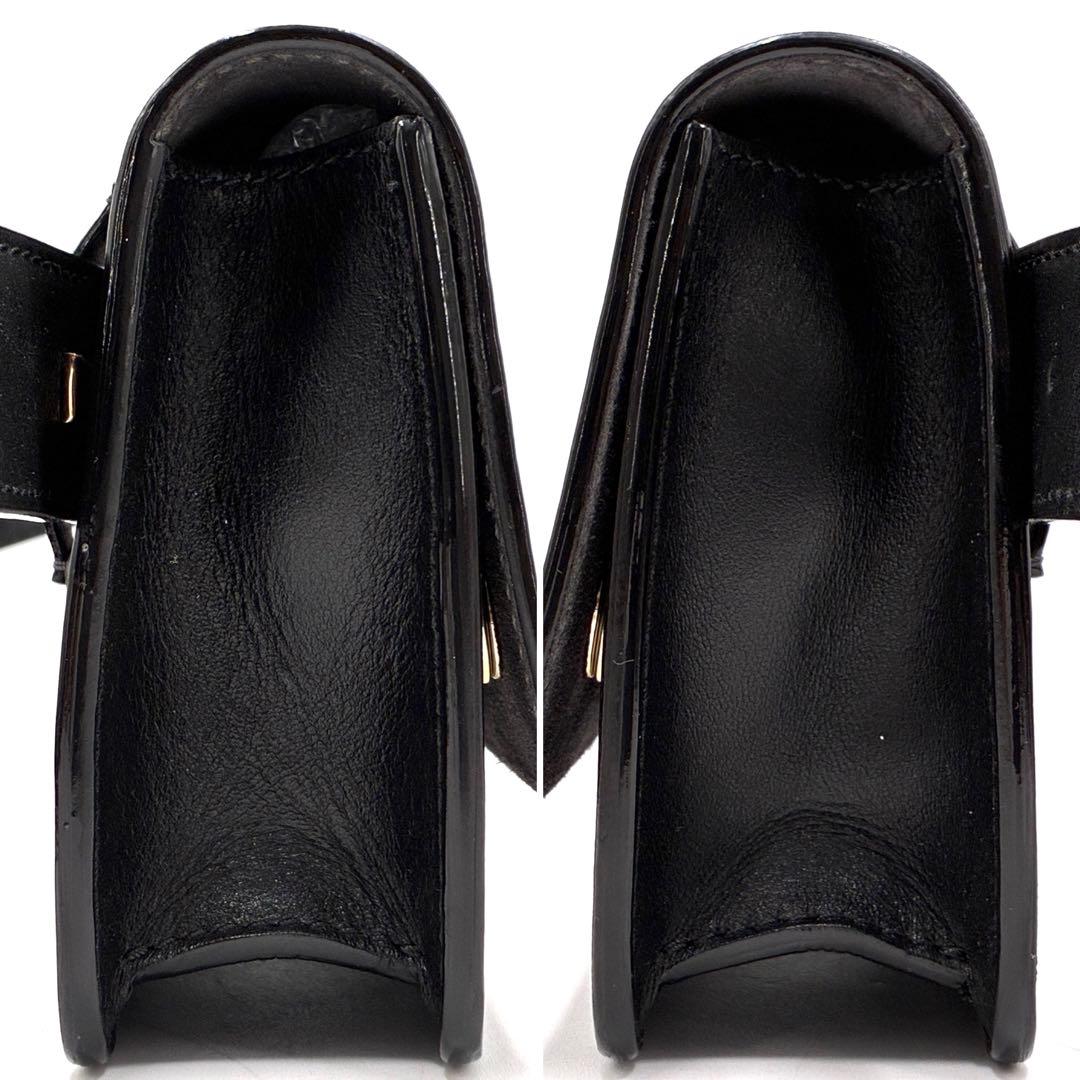 【極美品】ジミーチュウ デカロゴ ボディバッグ ウエストバッグ 正規品 ブラック