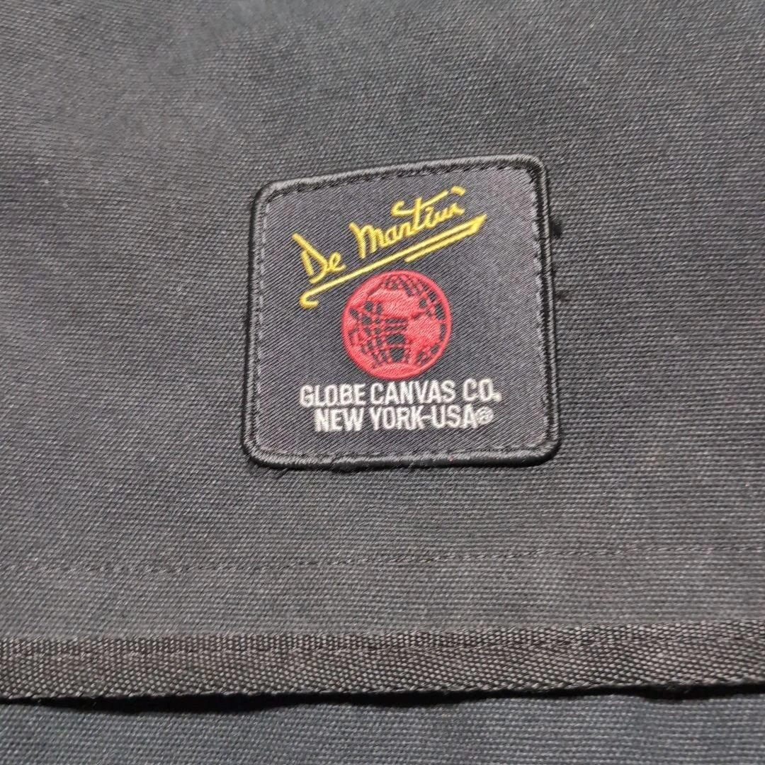 De Martini 3602 ブラック キャンバスメッセンジャーバッグ