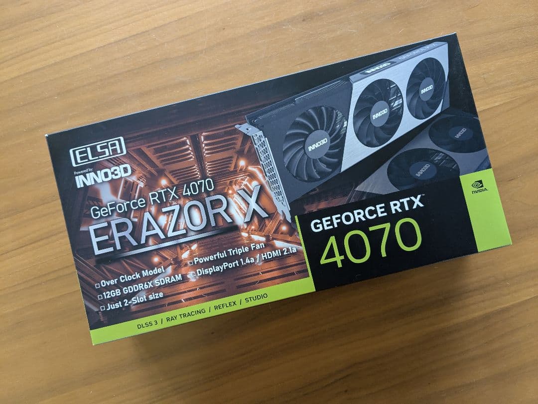 ELSA GeForce RTX 4070 ERAZOR X グラフィックボード