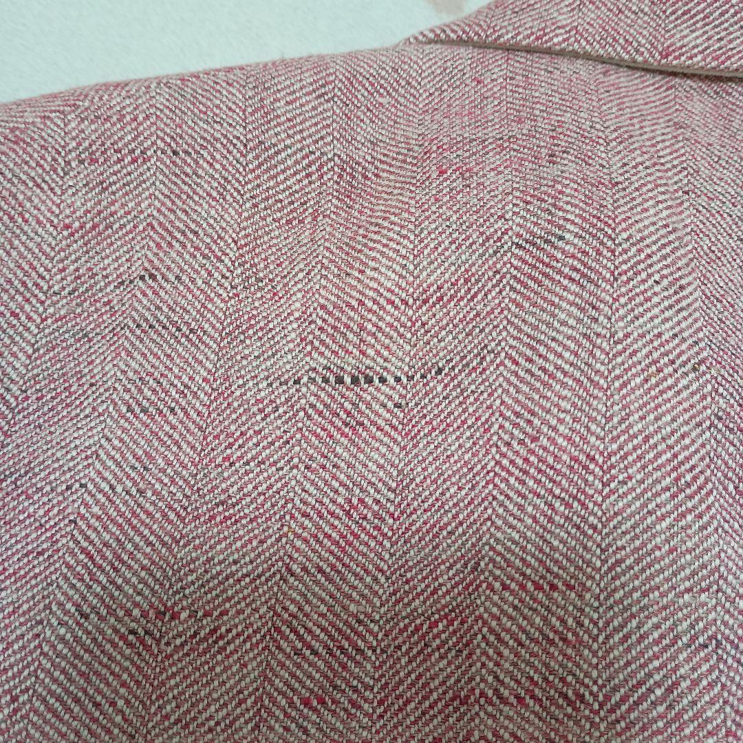 ロロピアーナ　ピンク テーラードジャケット 3つボタン　センターベント　ポケット