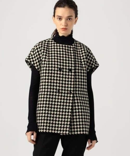 新品未使用完売品タグ付きTOMORROWLANDドビーハウンドトゥースバレルジレ