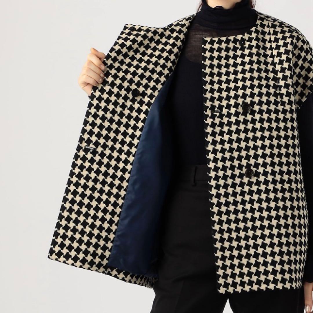 新品未使用完売品タグ付きTOMORROWLANDドビーハウンドトゥースバレルジレ