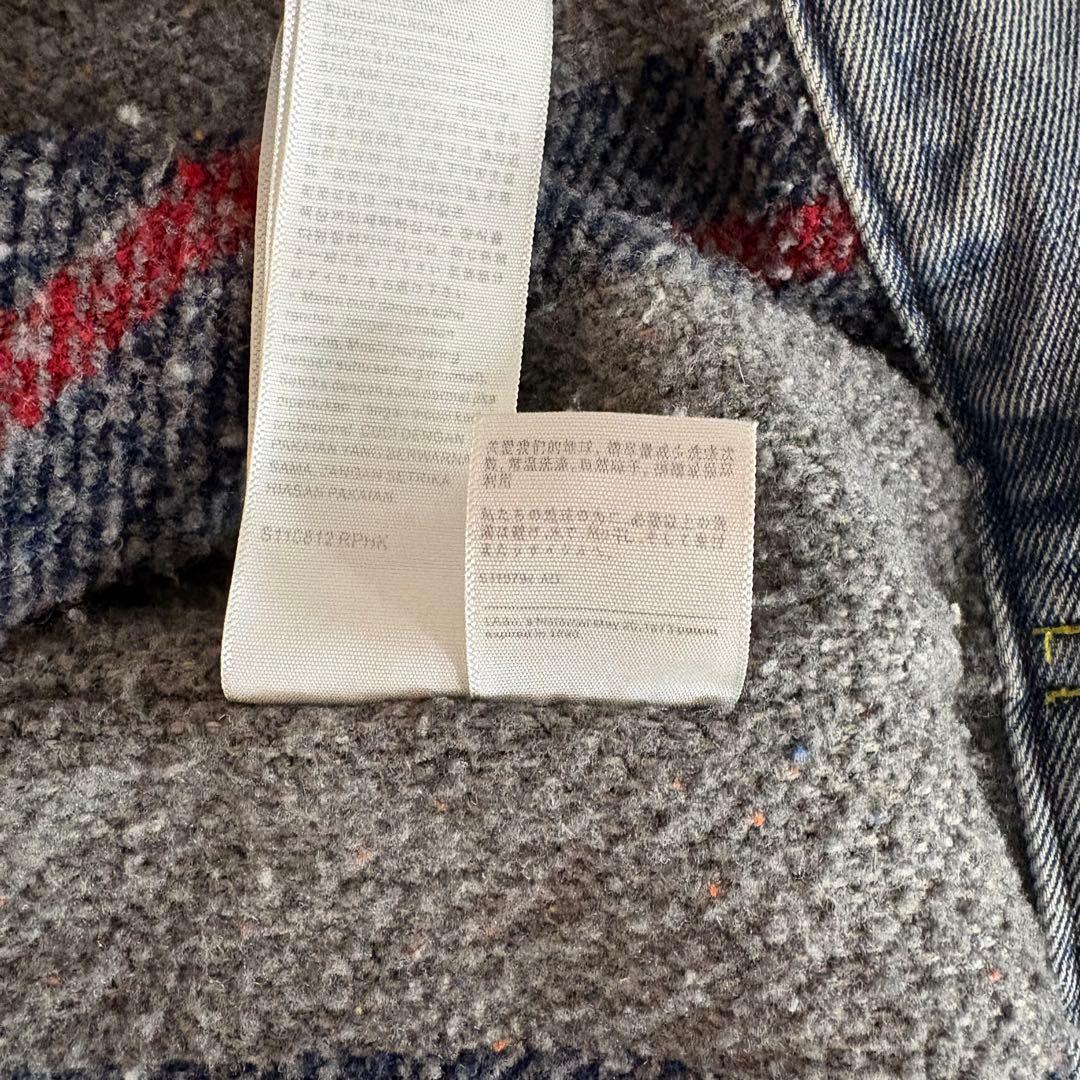 ジャケット・アウター STUSSY LEVIS EMBOSSED TRUCKER JACKET L