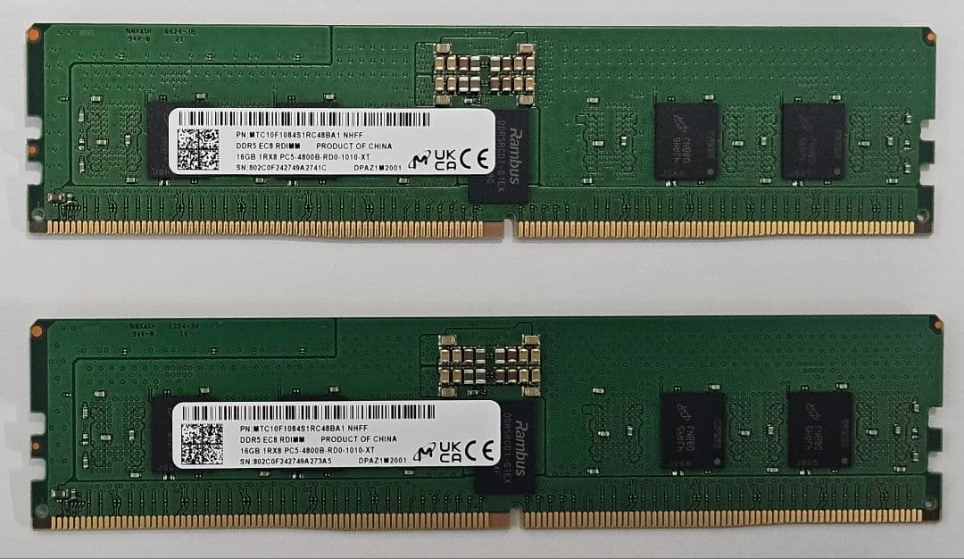 レノボ DDR5 16GBメモリ2本セット