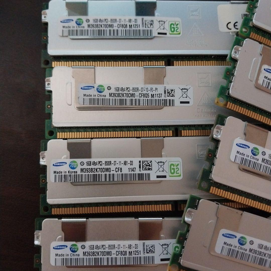 128GB Samsung DDR3 16GB メモリー 8枚セット