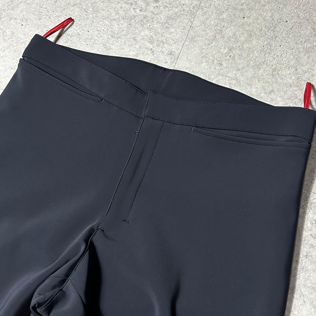 PRADA sport ジップ フレアナイロンパンツ 黒 48 ストレッチ