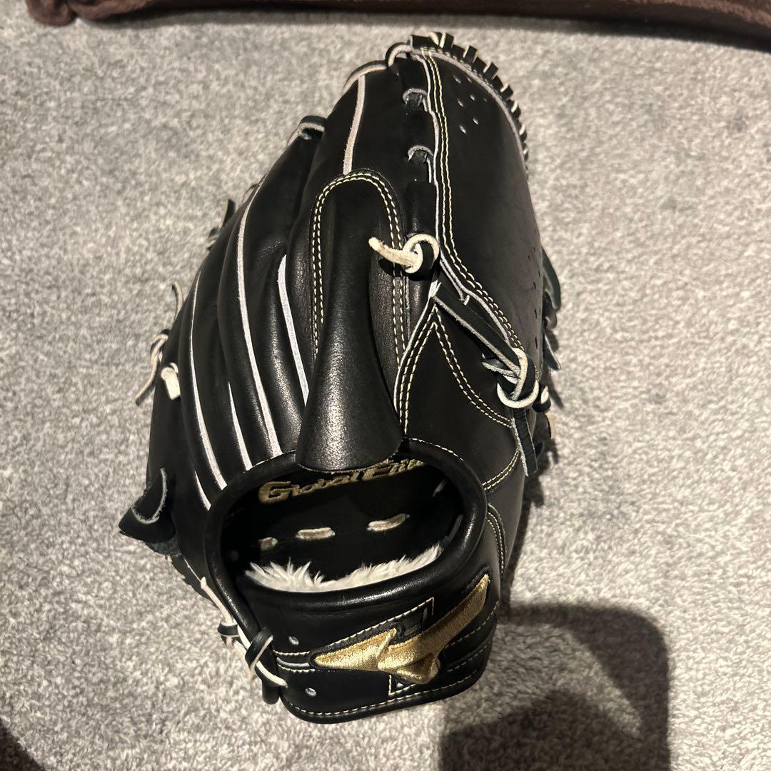 グローブ 黒 レザー製 軟式野球用