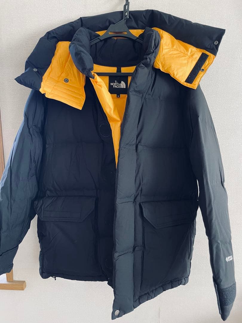 THE NORTH FACE ダウンジャケット S 黒/黄