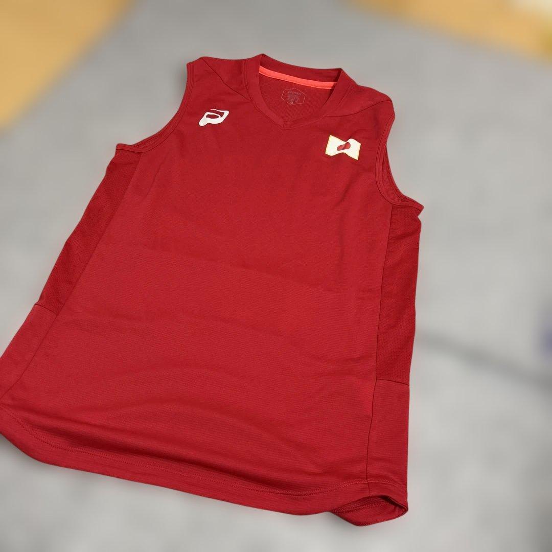 バレーボール日本代表支給品　ノースリーブシャツ