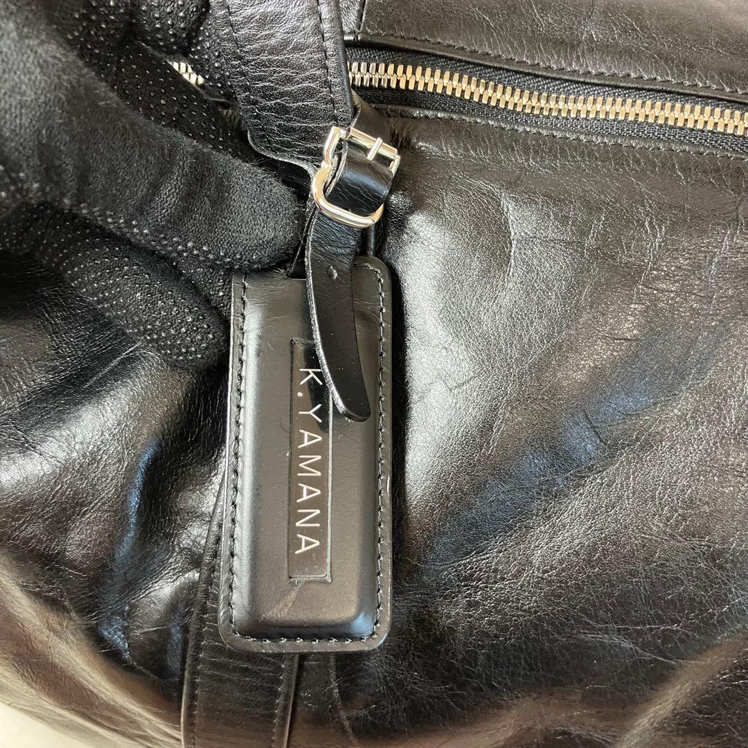 美品 ポーター SHAPE ボストンバッグ 牛ステア 光沢 撥水加工 ポーチ付