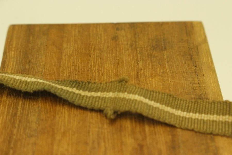 茶道具 黒織部 時代 茶入 良蓋(A774)