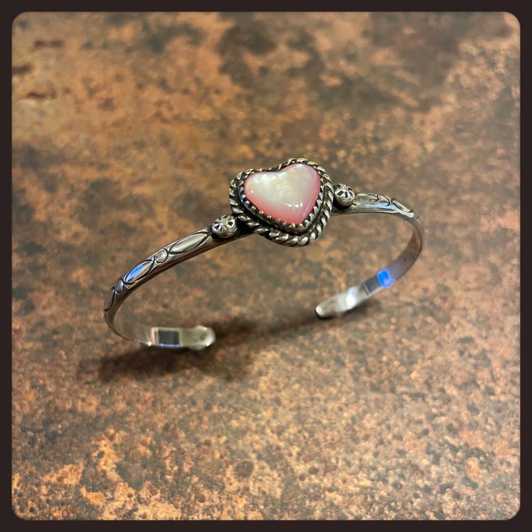 【専用】インディアンジュエリー/ピンクシェルバングル