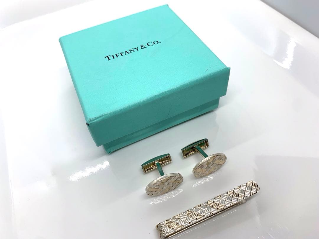 ティファニー　コンビ　カフス　ネクタイピン　セット