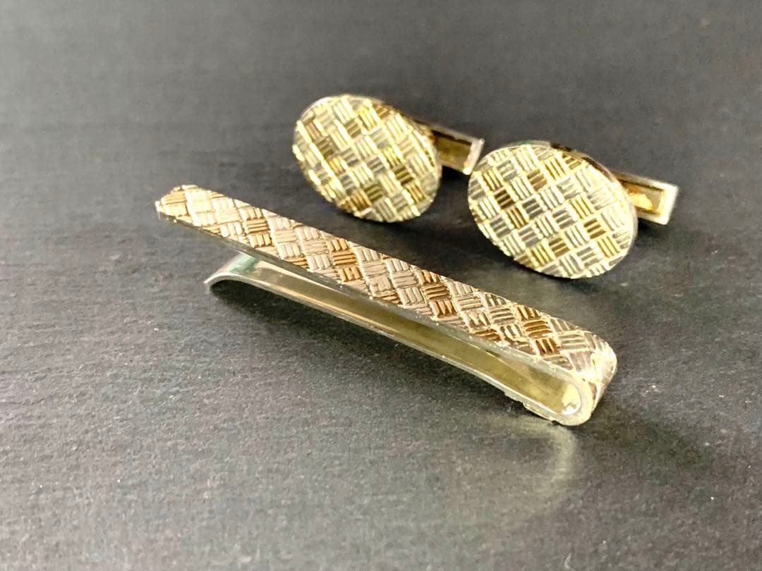 ティファニー　コンビ　カフス　ネクタイピン　セット