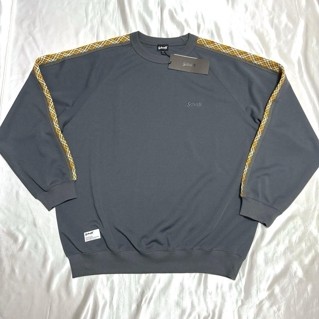 【未使用】Schott ブレイド スウェット/ジャージ チャコールグレー 2XL