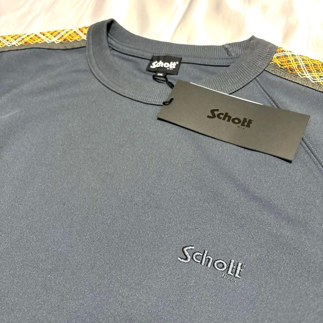 【未使用】Schott ブレイド スウェット/ジャージ チャコールグレー 2XL