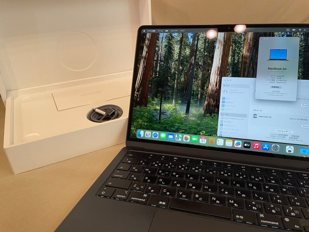 【良好】Apple Macbook Air M3 13インチ